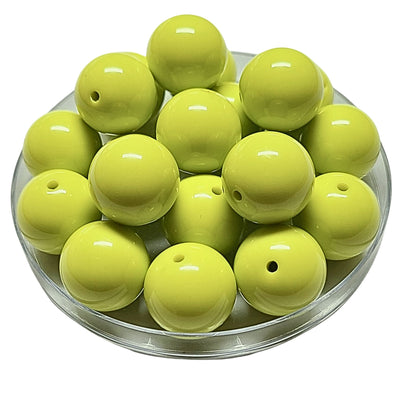 117 - Boules acryliques brillantes Chartreux 20MM
