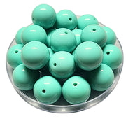118 - Boules acryliques brillantes Sauge 20MM