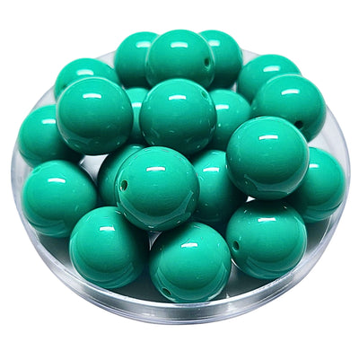 119 - Boules acryliques brillantes Malachite 20MM