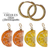 VITAMINES Kit Créoles interchangeables Citron & Mandarine
