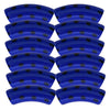 408 - Tubes incurvés DESIGN - Motif Pois Bleu roi 12MM