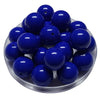 124 - Boules acryliques brillantes Bleu roi 20MM