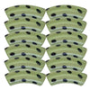 409 - Tubes incurvés DESIGN - Motif Pois Vert militaire 12MM