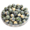 338 - Boules acryliques Swirl Creamy/Kaki/Denim 12MM
