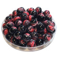 339 - Boules acryliques Swirl Rouge/Blanc/Noir 12MM