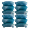 138 - Tubes incurvés Bleu nuage marbré 12MM