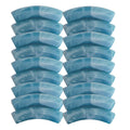 138 - Tubes incurvés  Bleu nuage marbré 8MM