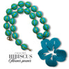 419 - Boules acryliques Rayées Irisées - Turquoise & Vert 16MM