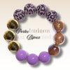 229 - Boules acryliques Léopard Mauve 16MM