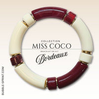 KIT bracelet collection MISS COCO - Bordeaux