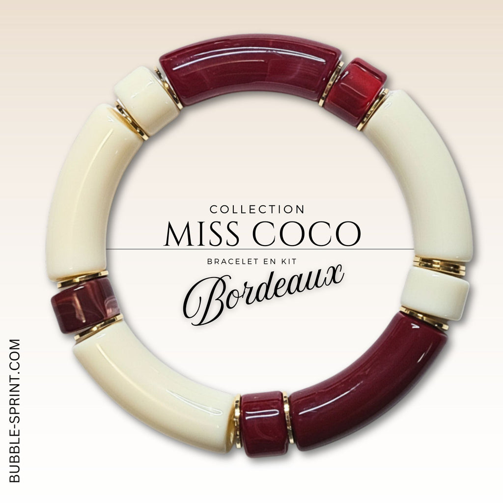 KIT bracelet collection MISS COCO - Bordeaux