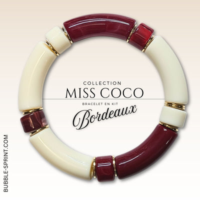 KIT bracelet collection MISS COCO - Bordeaux