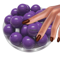 14 - Boules acryliques brillantes Violet foncé 20MM