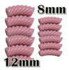 14- Tube courbe torsadé rose marshmallow 8mm/12MM