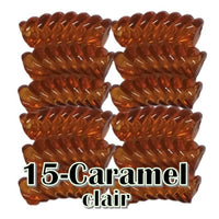 15- Tube courbe torsadé caramel clair 8mm/12MM