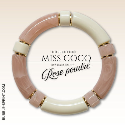 KIT bracelet collection MISS COCO - Rose poudré