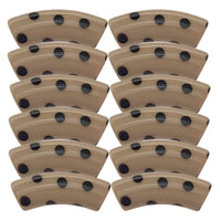 412 - Tubes incurvés DESIGN - Motif Pois Camel 12MM