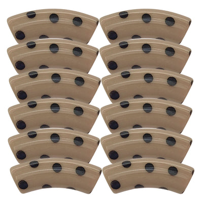 412 - Tubes incurvés DESIGN - Motif Pois Camel 12MM