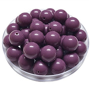 166 - Boules acryliques brillantes Violet d'évêque 16MM