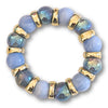 276 - Boules acryliques Glitter AB Denim 16MM