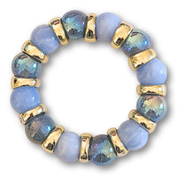 276 - Boules acryliques Glitter AB Denim 16MM