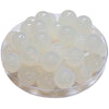 386 - Boules acryliques brillantes Sorbet Blanc Opaline 16MM