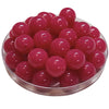 396 - Boules acryliques brillantes Sorbet Fuchsia Foncé 16MM