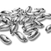 Perles Navettes brossées en CCB, Réf CCB74A - Argent