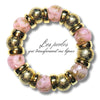 314 - Boules acryliques Effet Murano - Rose clair 16MM