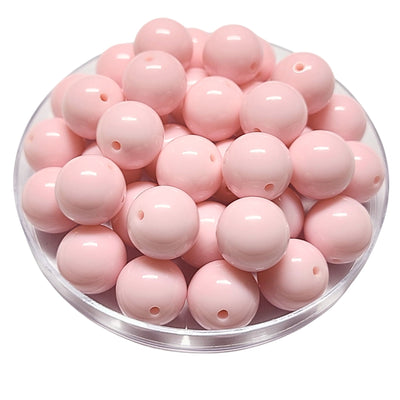 149 - Boules acryliques brillantes Rose dragée 16MM
