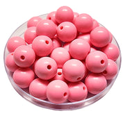 152 - Boules acryliques brillantes Bubblegum 16MM
