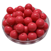 154 - Boules acryliques brillantes Rose néon 16MM