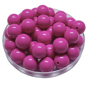 159 - Boules acryliques brillantes Orchidée 16MM