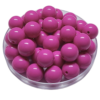 159 - Boules acryliques brillantes Orchidée 16MM