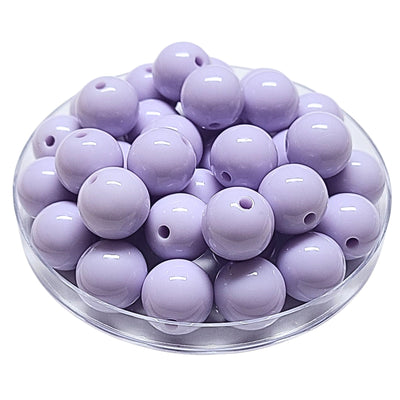 160 - Boules acryliques brillantes Lavande 16MM