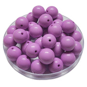 161 - Boules acryliques brillantes Parme 16MM