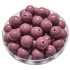 165 - Boules acryliques brillantes Rose ancien foncé 16MM