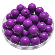 168 - Boules acryliques brillantes Violet 16MM