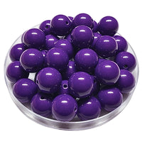 170 - Boules acryliques brillantes Indigo 16MM