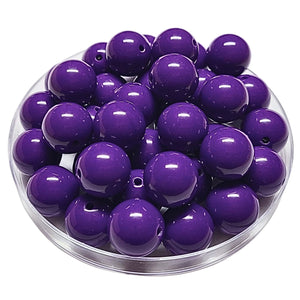 170 - Boules acryliques brillantes Indigo 16MM
