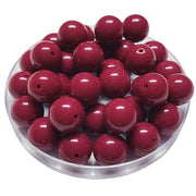 173 - Boules acryliques brillantes Magenta foncé 16MM