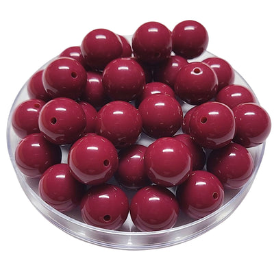 173 - Boules acryliques brillantes Magenta foncé 16MM