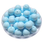 174 - Boules acryliques brillantes Turquoise clair 16MM