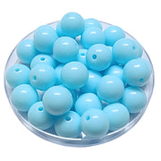 175 - Boules acryliques brillantes Opale turquoise 16MM