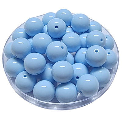 176 - Boules acryliques brillantes Ciel 16MM
