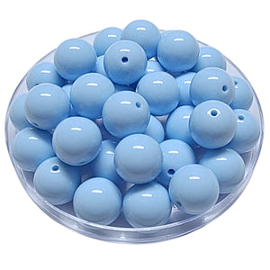 176 - Boules acryliques brillantes Ciel 16MM