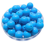178 - Boules acryliques brillantes Bleu céleste 16MM