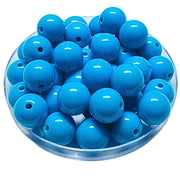181 - Boules acryliques brillantes Turquoise foncé 16MM