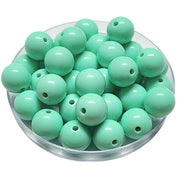 187 - Boules acryliques brillantes Vert opaline 16MM