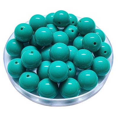 190 - Boules acryliques brillantes Malachite 16MM